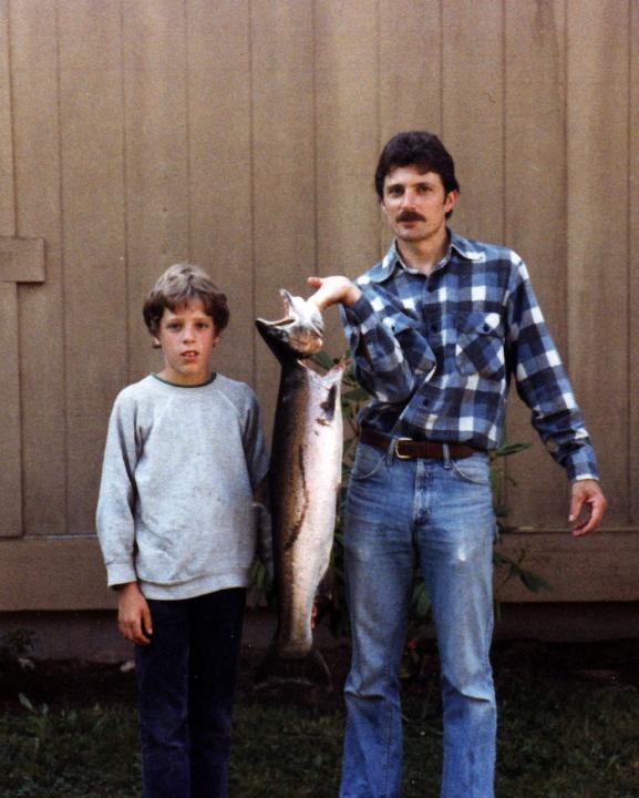 1981 Steelhead - Dad and me
