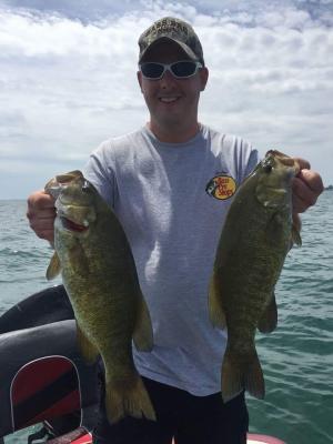 Smallmouths in Lake St Clair